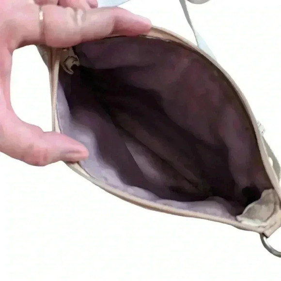 Coach Park Campbell Swingpack Purse Vintage Cream White Leather Silver Women's - Picture 8 of 11